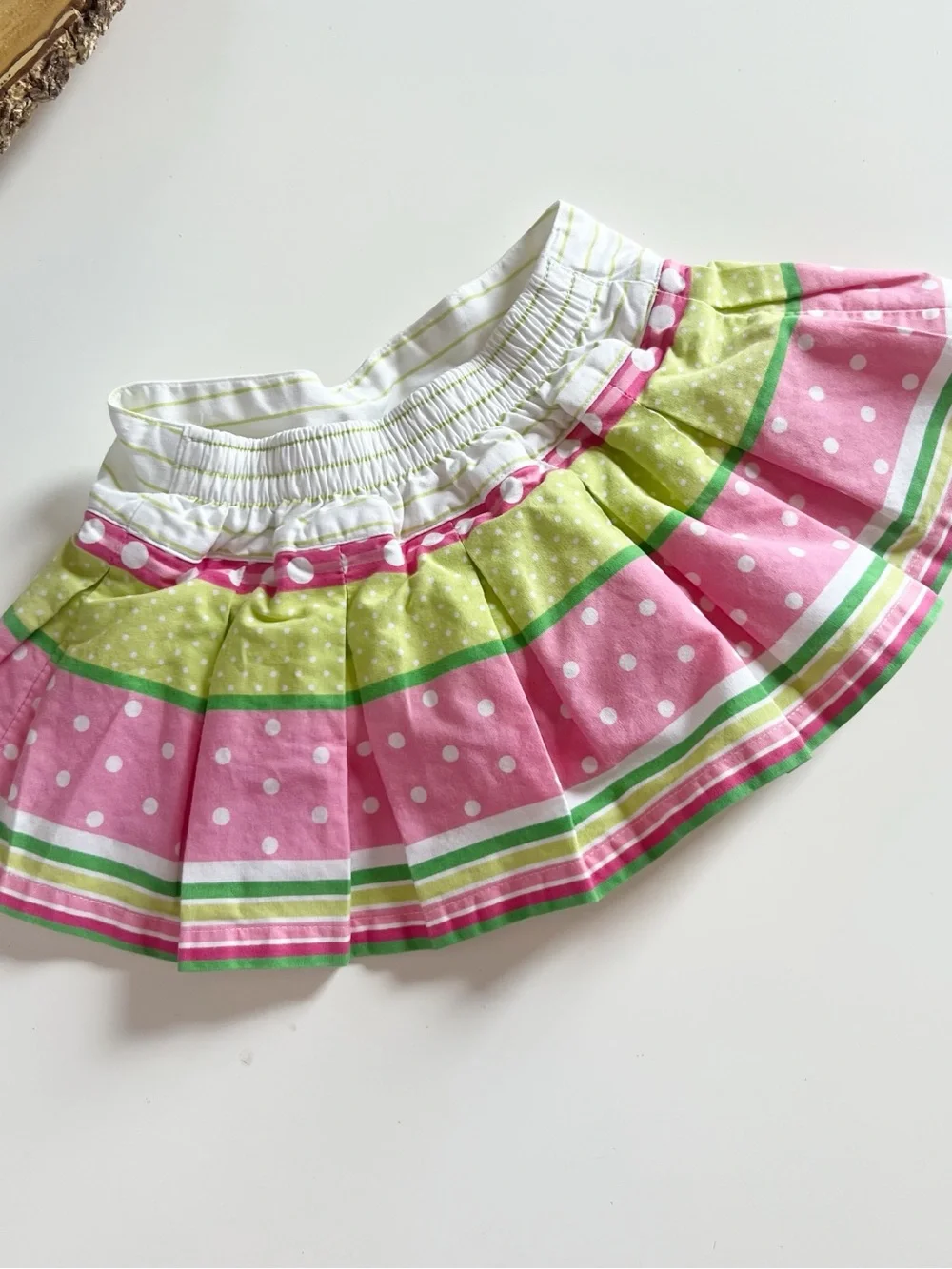 Vintage Y2K 2004 Gymboree Mix Pattern Polkadot Skort | 6-12m
